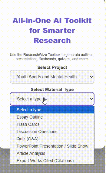 Toolbox Interface