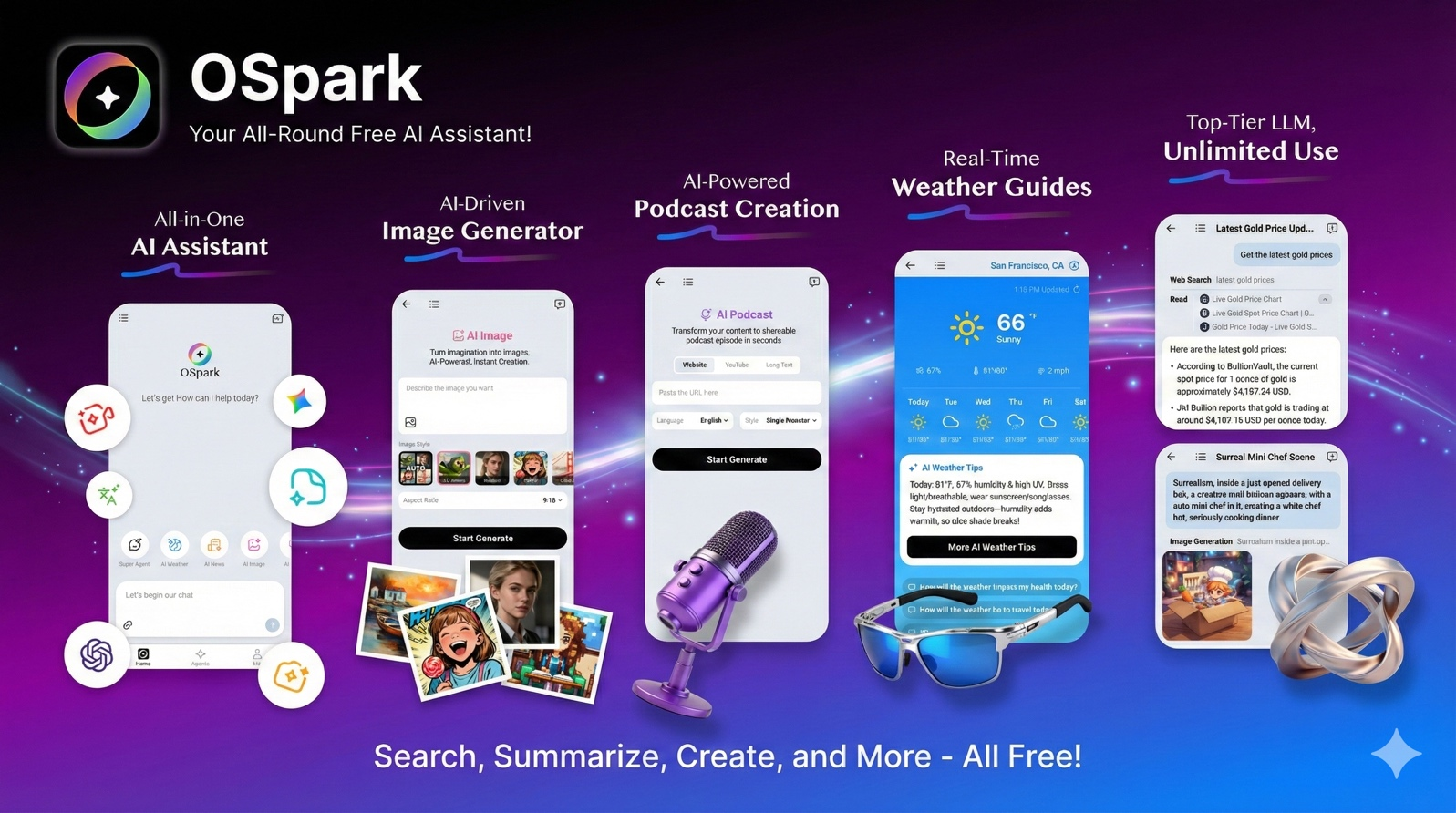 Image for OSpark.ai Launches All-Round Free AI Assistant That Unifies Search, Summaries, and Creation in One App